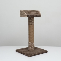 Когтеточка "Столбик" c лежанкой , петельчатый ковролин и джут, 40 х 40 х 70 см Когтеточка "Столбик" c лежанкой , петельчатый ковролин и джут, 40 х 40 х 70 см