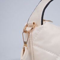 Сумка-багет на молнии, цвет бежевый Сумка-багет на молнии, цвет бежевый