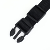 Ошейник с подсветкой размер М, ОШ 40-48 х 2,5 см, 3 режима свечения чёрный