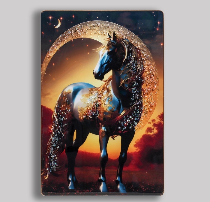 Картина акрил "Лунный конь" 60х39,5 см