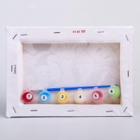 Картина по номерам для детей, 21х15 см, Минни Маус