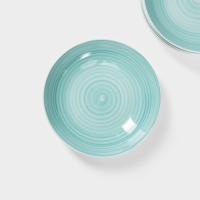 Набор тарелок глубоких Доляна &laquo;Палитра&raquo;, 6 предметов, 700 мл, 20,2&times;20,2&times;4,2 см, цвет бирюзовый