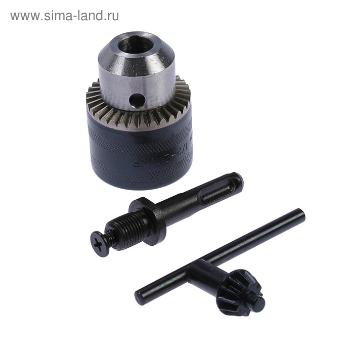 Патрон для дрели Патрон для дрели "Сибртех" 168177, ЗВП 1.5–13 мм, 1/2", адаптер SDS PLUS