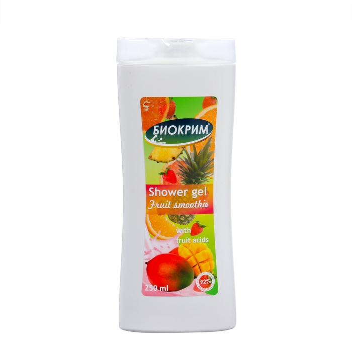 Подарочный набор косметики женский "Фруктовый смузи": шампунь, 250 мл + гель для душа, 250 мл