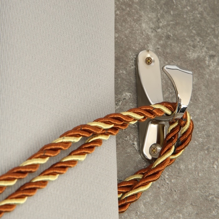 Крючок для штор KS101 CAPPIO, однорожковый, цвет хром,2 шт