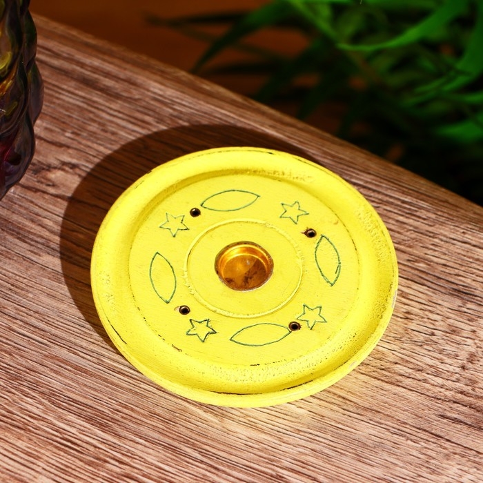 Подставка под благовония "Яркие цвета" 10х10х1 см МИКС