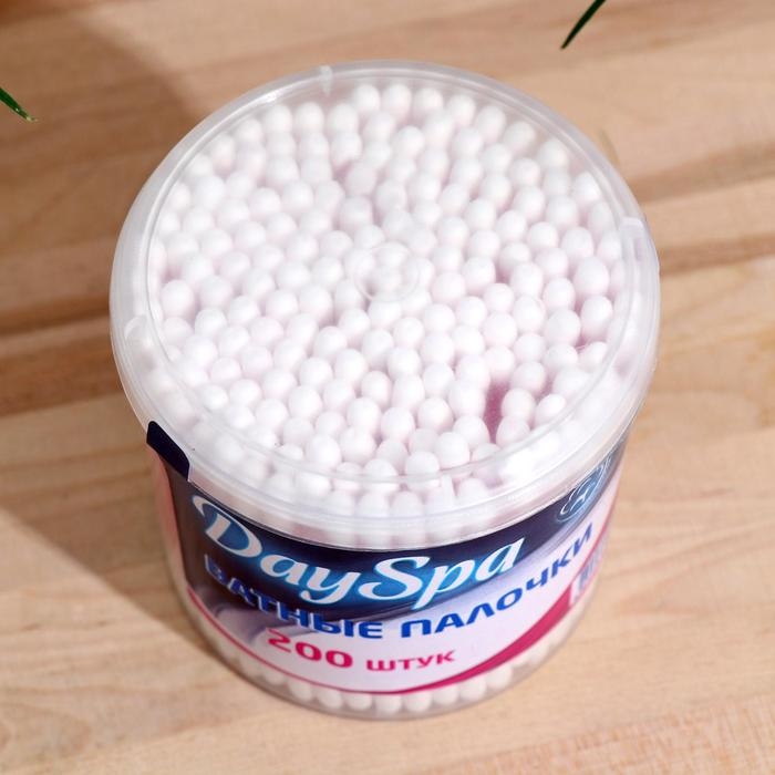 Ватные Day Spa палочки в стакане роз. 200 шт Ватные Day Spa палочки в стакане роз. 200 шт