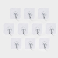 Набор самоклеящихся крючков, 10 шт, размер 5,6&times;5,6 см