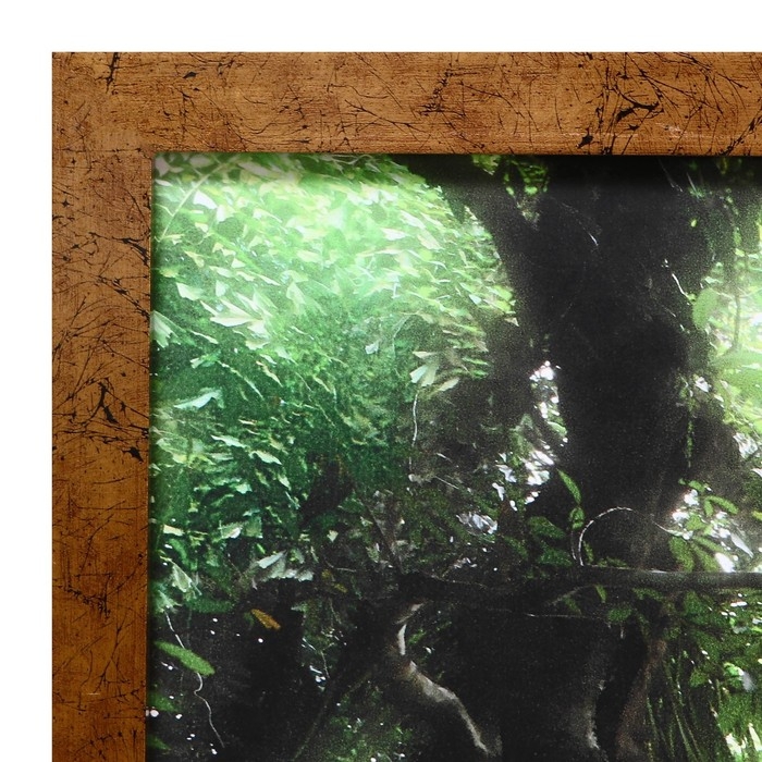 Картина "Лесная река" 67х107 см рамка МИКС