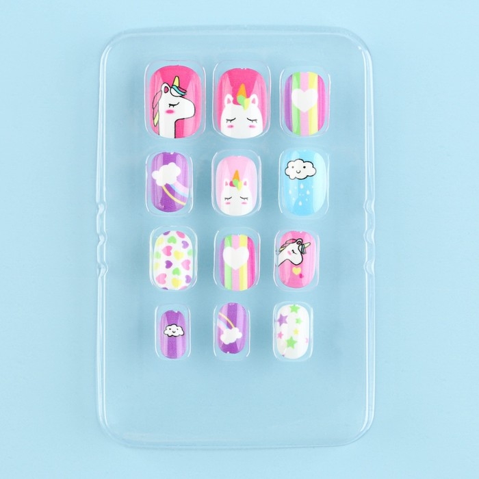 Детские накладные ногти &laquo;Розовая мечта&raquo;, 12 шт