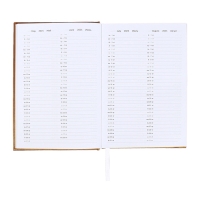 Ежедневник датированный 2024 года, А5, 176 листов, Attomex.Regent, обложка бумвинил, ляссе, блок 70 г/м2, золотой