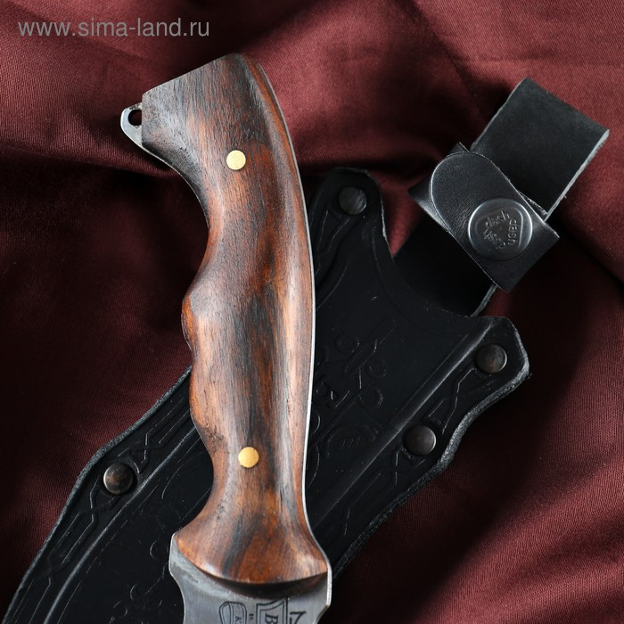 Нож кавказский, туристический "Восток" с ножнами, сталь - 40х13, рукоять - орех, 14 см