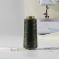 Нитки 40/2, 1500 м, цвет хаки Нитки 40/2, 1500 м, цвет хаки