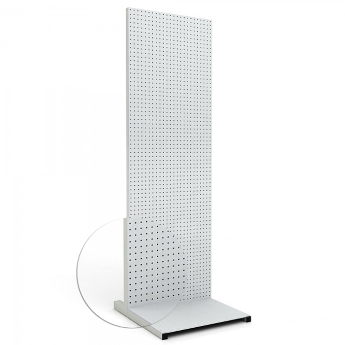 Перфорированный стенд, 60&times;45,5&times;182,5 см, шаг 2,5 см, цвет серый