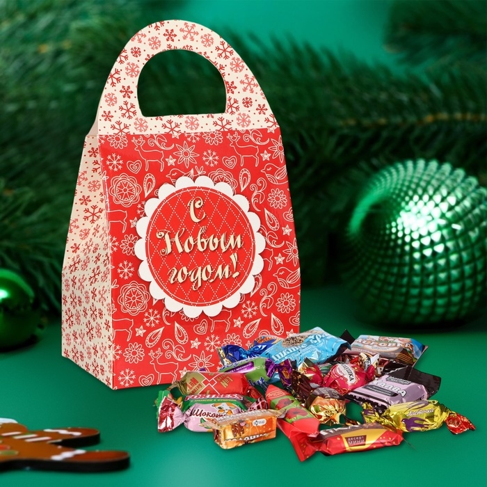 Новый год. Подарочный набор конфет "С Новым Годом", 200 г