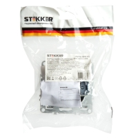 Розетка 1-местная с/з (механизм) с защитной шторкой, , STEKKER серия Эрна, PST16-9110-03, че 1022448