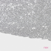 Салфетки сервировочные на стол Доляна &laquo;Соломка&raquo;, 30&times;45 см, 4 шт, серебряные