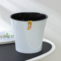 Кашпо для цветов со вставкой &laquo;Арте&raquo;, 3,5 л, цвет бело-чёрный