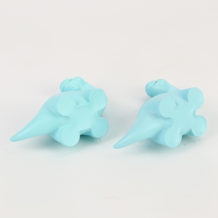 Миниатюра кукольная &laquo;Динозаврик&raquo;, набор 2 шт., размер 1 шт. &mdash; 3,5 &times; 5 &times; 2 см, цвет голубой