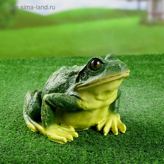 Садовая фигура из полистоуна &laquo;Лягушка&raquo;, 18&times;15&times;23 см