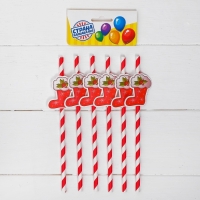 Трубочки для коктейля «Носочек», набор 10 шт. Трубочки для коктейля «Носочек», набор 10 шт.