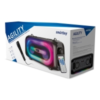 Портативная караоке система Smartbuy AGILITY SBS-5530,28 Вт, AUX, USB, BT, 3600 мАч, чёрная