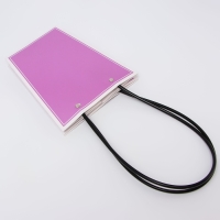 Сумка для цветов сиреневая влагостойкая, 17x17-11.5x11.5-20 см 9