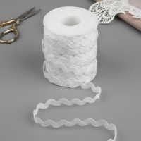 Тесьма отделочная &laquo;Вьюнчик&raquo;, 5 мм, 27 &plusmn; 1 м, цвет белый