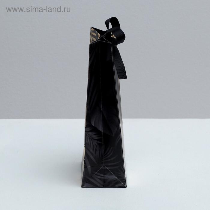 Пакет подарочный с лентой, упаковка, &laquo;Gift for you&raquo;, 13 х 23 х 7 см