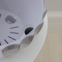 Кашпо для цветов с автополивом &laquo;Ракушка&raquo;, 2,4 л, d=22см, h=10,5 см, цвет серый