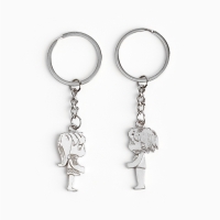 Брелок для ключей парный, &laquo;Любовь - это&raquo;, металл, 9 х 14 см