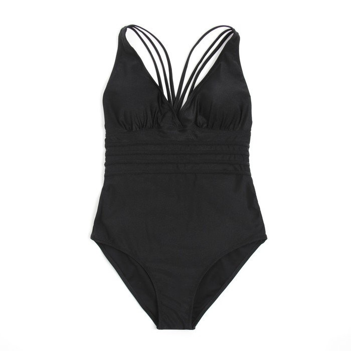 Купальник женский слитный с открытой спиной MINAKU цвет чёрный, размер 46