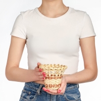 Корзина «Стакан», 12×14 см, бамбук Корзина «Стакан», 12×14 см, бамбук