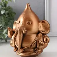 Фигура &laquo;Ганеш&raquo;, 14.5&times;13.5&times;9 см, бронза