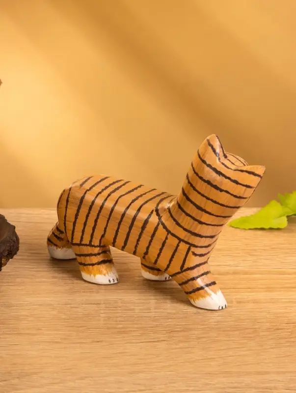 Сувенир &laquo;Полосатая кошка&raquo;, 11&times;3&times;9 см, дерево, МИКС