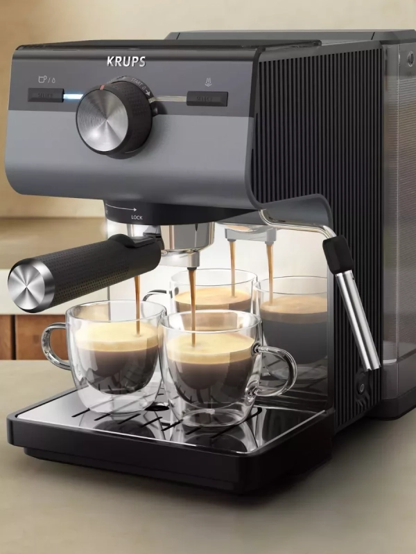 Рожковая кофеварка Authentic+ XP384G10, серый