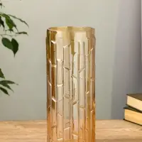 Ваза стекло настольная "Мэнди" 29х12 см, коричневый