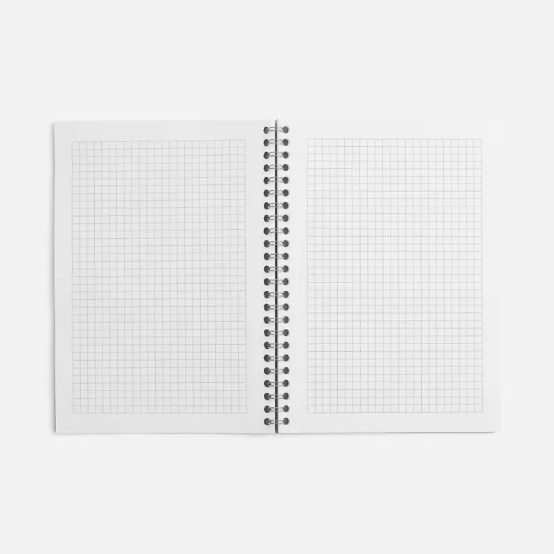 Блокнот Salvador в клетку, черный ver.2