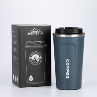 Термокружка, 500 мл, Original "Мастер К.", сохраняет тепло 10 ч, 16.5 х 8.5 см, синяя