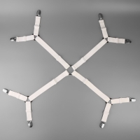 Зажимы на резинке, с регуляторами, на 4 угла, 2 &times; 240 см, цвет белый