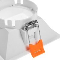 Светильник встраиваемый под лампу MR16, квадрат, пластик, белый