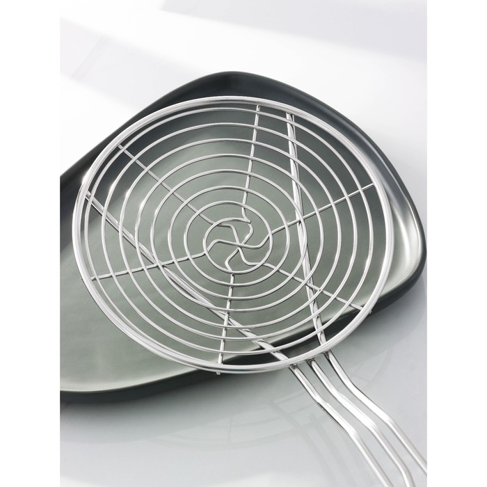 Шумовка спиральная из нержавеющей стали Доляна &laquo;Индия&raquo;, 59&times;17,7 см