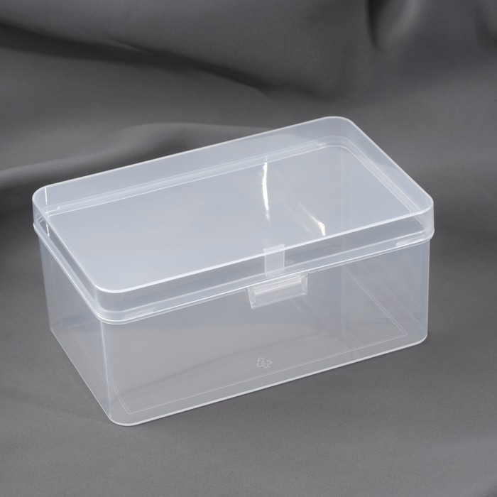 Контейнер для хранения мелочей, 17,5 &times; 10,9 &times; 7,9 см, цвет прозрачный