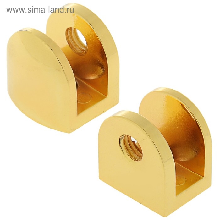 Полкодержатель P110GP, 22х23х20 мм, 4 шт в наборе, цвет золото