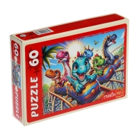 Пазл 60 эл. "Динозавры на аттракционе" УК60-1983 Пазл 60 эл. "Динозавры на аттракционе" УК60-1983