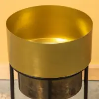 Кашпо на подставке &laquo;Золото Скифов&raquo;, 28&times;28&times;74 см, железо