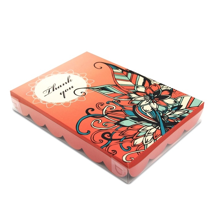 Коробочка для печенья, Коробочка для печенья, "Благодарю", 22 х 15 х 3 см 5шт