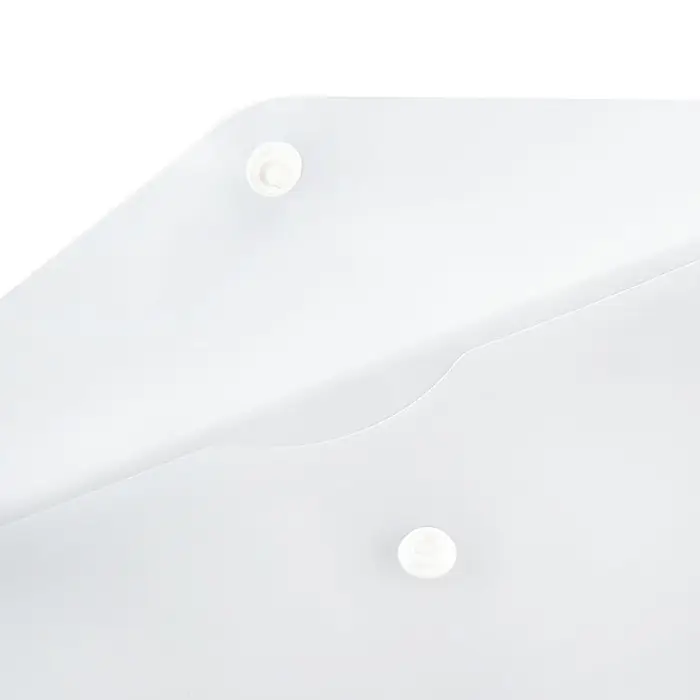 Папка-конверт на кнопке travel, 150 мкм, Calligrata Standard, прозрачная, белая