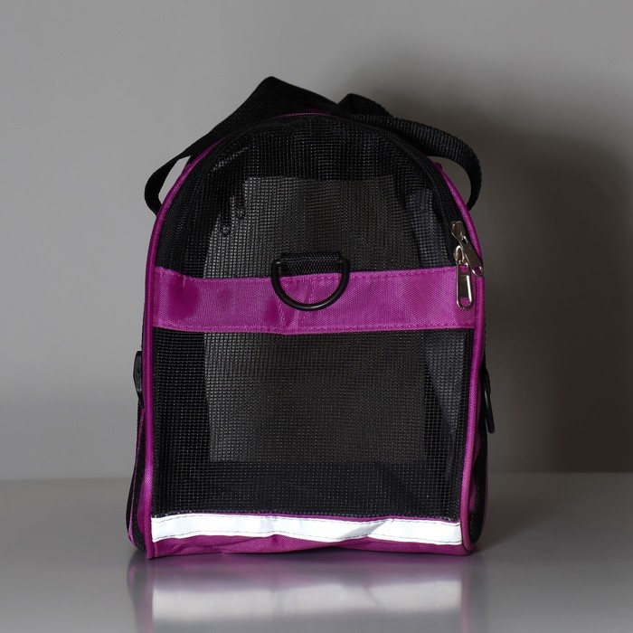 Сумка-переноска сетчатая, 45 х 25 х 29 см, фиолетовая