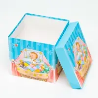 Коробка Самосборная &laquo;Детская&raquo; Мальчикам 15&times;15&times;15 см